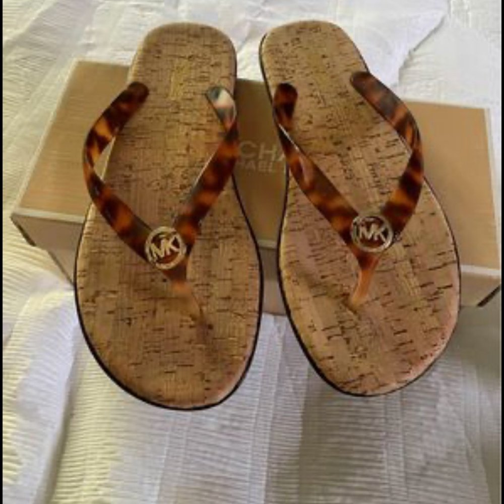 Michael Kors Tortoise Jelly Sandals